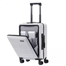 Load image into Gallery viewer, PC Trolley Luggage With Laptop Bag ABS Business Travel Wheeled Suitcases
