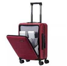 Load image into Gallery viewer, PC Trolley Luggage With Laptop Bag ABS Business Travel Wheeled Suitcases