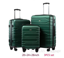 Load image into Gallery viewer, New Rolling luggage 3PCS set travel suitcase on wheels