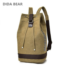 Load image into Gallery viewer, Large Capacity Canvas Bucket Rucksack Mochila