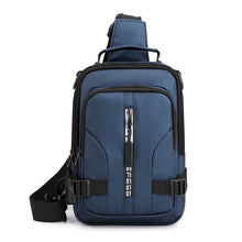 Load image into Gallery viewer, Men Nylon Small Rucksack Cross Body/Shoulder Bag with USB Charging Port