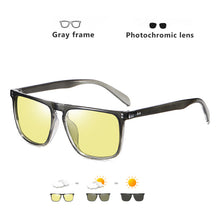 Load image into Gallery viewer, Brand Rivet Square Polarized Photochromic Driving Day Night Vision Sunglasses Men/Women