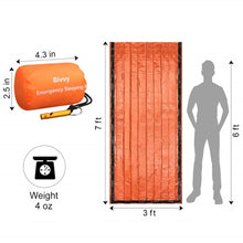 Load image into Gallery viewer, Emergency Sleeping Bags, Lightweight Survival Bivvy Sack ,Waterproof Portable Mylar Survival Gear for Outdoor