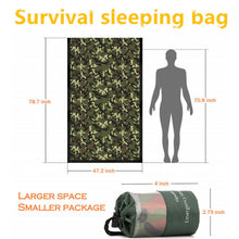 Load image into Gallery viewer, Emergency Sleeping Bags, Lightweight Survival Bivvy Sack ,Waterproof Portable Mylar Survival Gear for Outdoor