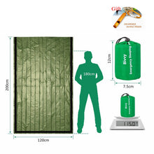 Load image into Gallery viewer, Emergency Sleeping Bags, Lightweight Survival Bivvy Sack ,Waterproof Portable Mylar Survival Gear for Outdoor