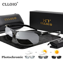 Load image into Gallery viewer, Anti-Glare Aluminum Photochromic Polarized Day Night Sunglasses for Men