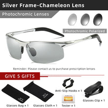 Load image into Gallery viewer, Aluminum Photochromic Men Polarized Day Night Driving Sunglasses