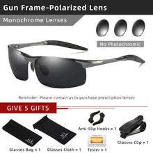 Load image into Gallery viewer, Aluminum Photochromic Men Polarized Day Night Driving Sunglasses