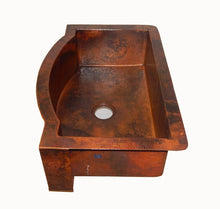 Load image into Gallery viewer, Large Copper Kitchen Sink
