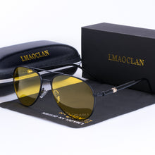 Load image into Gallery viewer, Men's Polarized Night Driving Sunglasses Brand Designer Night Vision
