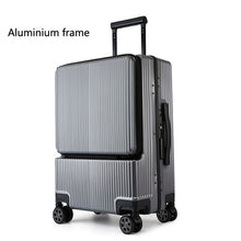Load image into Gallery viewer, Aluminium frame Trolley luggage, Business Travel Suitcase with laptop bag and Micro USB
