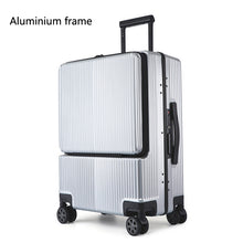 Load image into Gallery viewer, Aluminium frame Trolley luggage, Business Travel Suitcase with laptop bag and Micro USB
