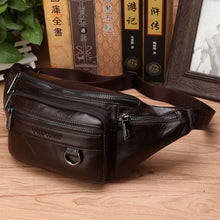 Load image into Gallery viewer, High Quality Genuine Leather Waist Chest/Crossbody Bags for Men
