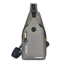 Load image into Gallery viewer, New Men's Chest Bags Waterproof Oxford Cloth Cross-body Bag with Headphone Hole USB Charging
