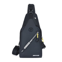 Load image into Gallery viewer, New Men's Chest Bags Waterproof Oxford Cloth Cross-body Bag with Headphone Hole USB Charging
