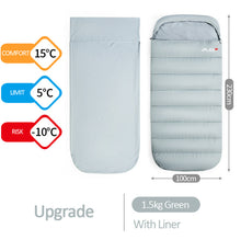 Load image into Gallery viewer, Large Camping Sleeping Bag lightweight 3 season loose widen bag long size for Adult
