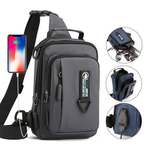 Load image into Gallery viewer, Men Nylon Backpack Rucksack Cross Body Shoulder Bags Military Travel 4 Uses
