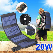 Load image into Gallery viewer, USB Foldable Solar Panel Portable Waterproof 5V Folding Solar Panels Cells For Mobile phone Battery Charger
